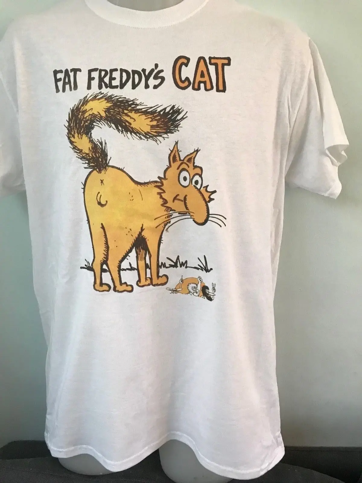 Футболка FAT FREDDY'S CAT потрясающая Удобная футболка с пушистым принтом Фрика