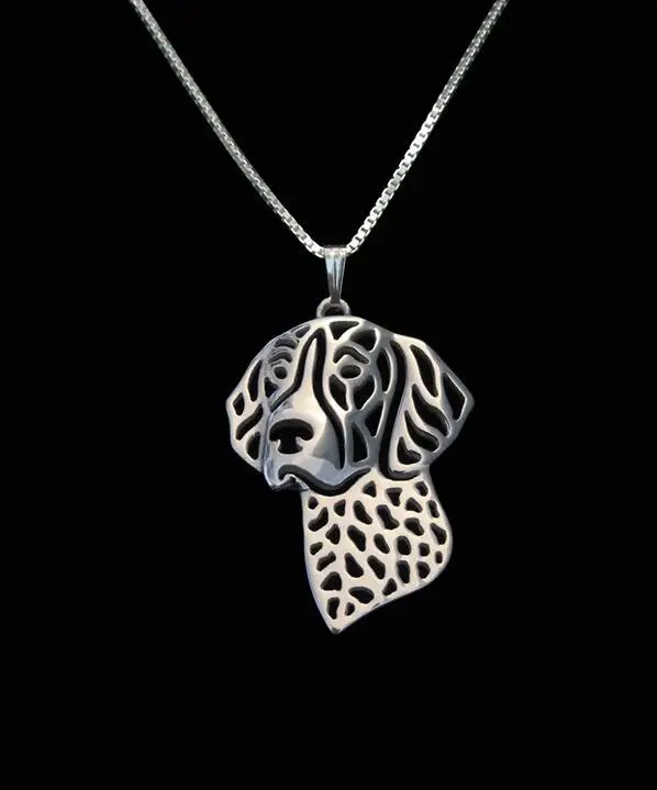 STERLING SILVER ADULT POINTER DOG CHARM OR PENDANT 