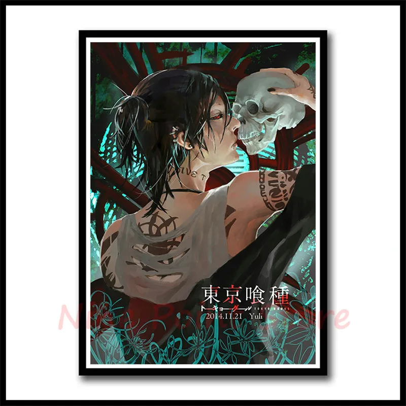 Классический постер Tokyo Ghoul с печатью белой бумаги четкое изображение украшение