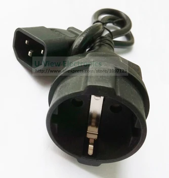 

NCHTEK UPS/PDU Power Cord, IEC320 C14 3Pin Male to CEE 7/7 European SCHUKO Socket Female Adapter Cable/Free DHL Shipping/50PCS