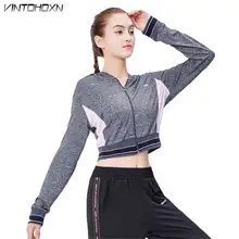Женские фитнес топы тренировки, упражнения, физкультура Футболки Спортивная Толстовка Футболка Йога толстовки бег длинный рукав футболки 18-201