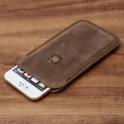 Vintage phone Case For iphone 6 Plus,cowhide leather phone
