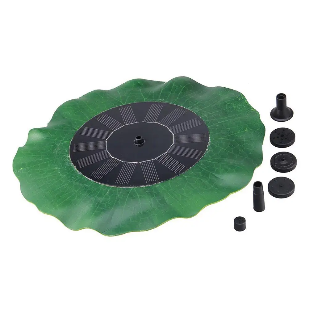 HobbyLane Simulation Lotus Leaf Solar Floating Fountain For Pond Water Garden Decoration Waterfall
