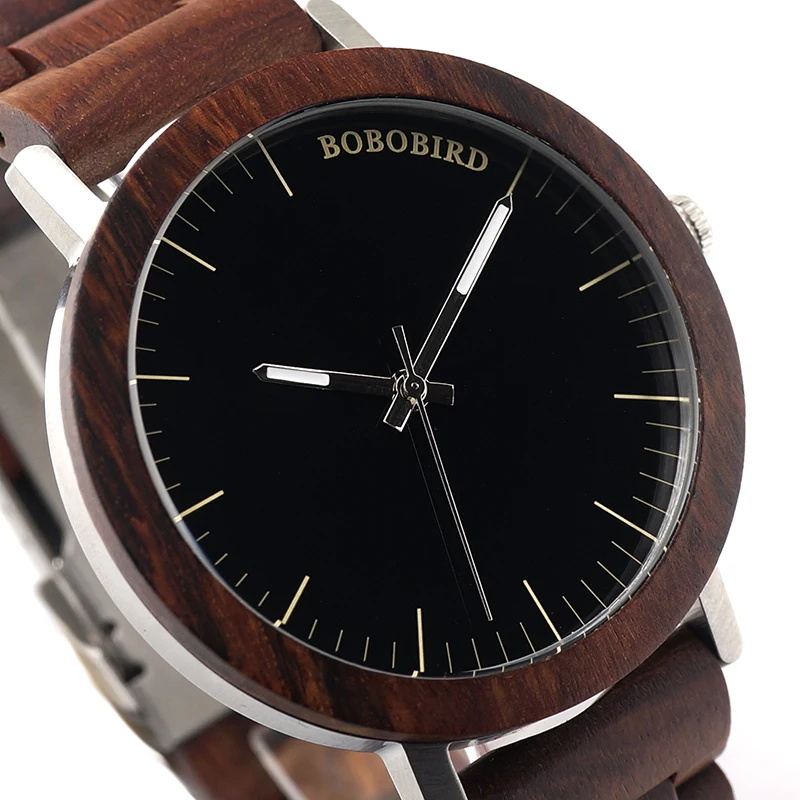 BOBO BIRD Brand M16 All Wooden Watch Men Casual Luxury Wood Strap Wristwatches Gifts Watch reloj masculino