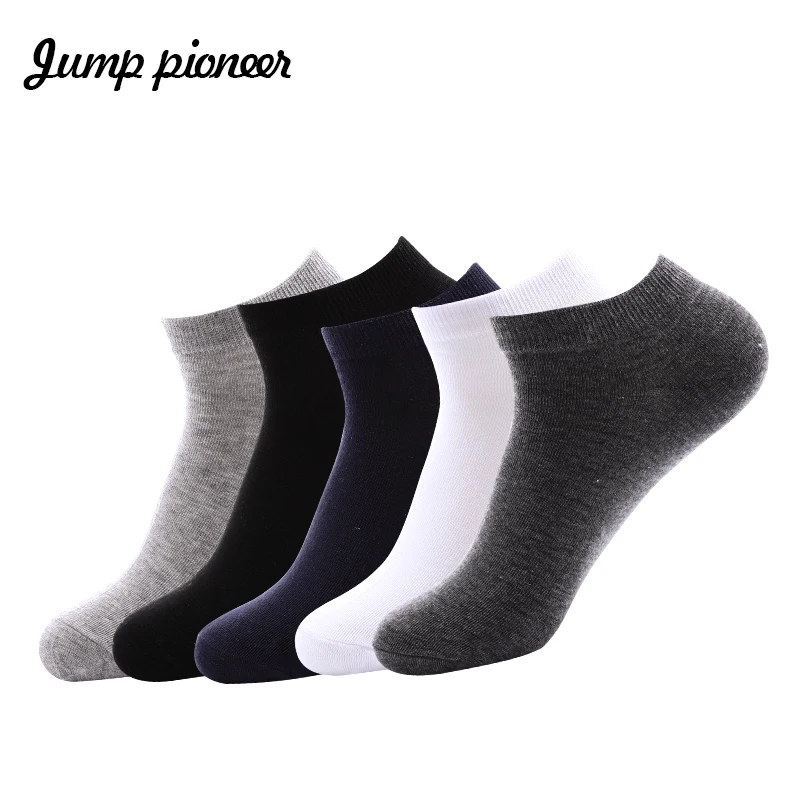 

Jump Pioneer High Quality Men Socks Fashion Cotton Socks Summer Ankle Socks Solid Color Low Cut Short Socks Men