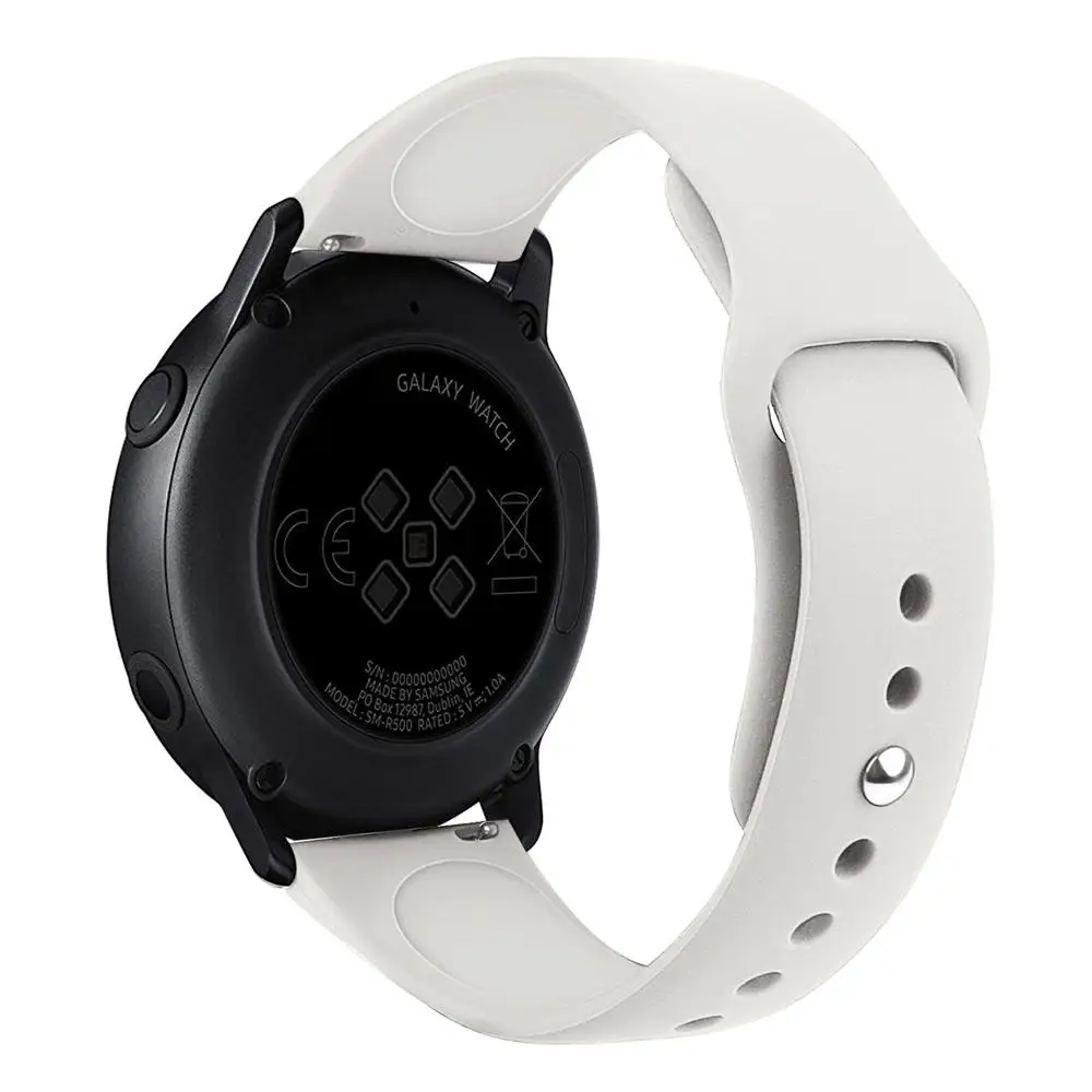 20 мм силиконовый спортивный ремешок для часов Samsung Galaxy Watch Active 2/42 смарт браслет
