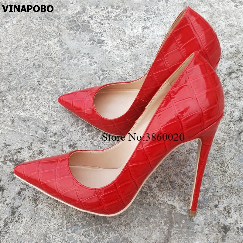 1Keshangjia-sexy-high-heel-shoes-12cm-red-snake-print-patent-leather-pointed-wedding-shoes-bride-shallow (2)