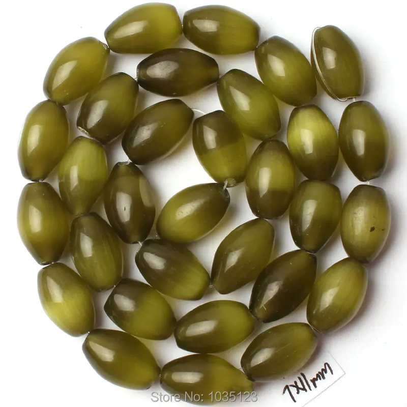

Free Shipping AAA 7x11mm Cat Eye Stone Oval Shape Gem Loose Beads Strand 15" DIY Creative Jewellery Making w2712