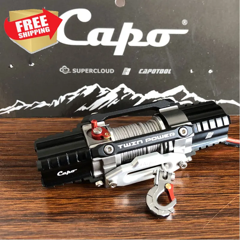 Автомобиль на радиоуправлении Capo C2 Dual Power ACE1 JKMAX TRX4 лебедка модель Remote Black 7 4 V JST |