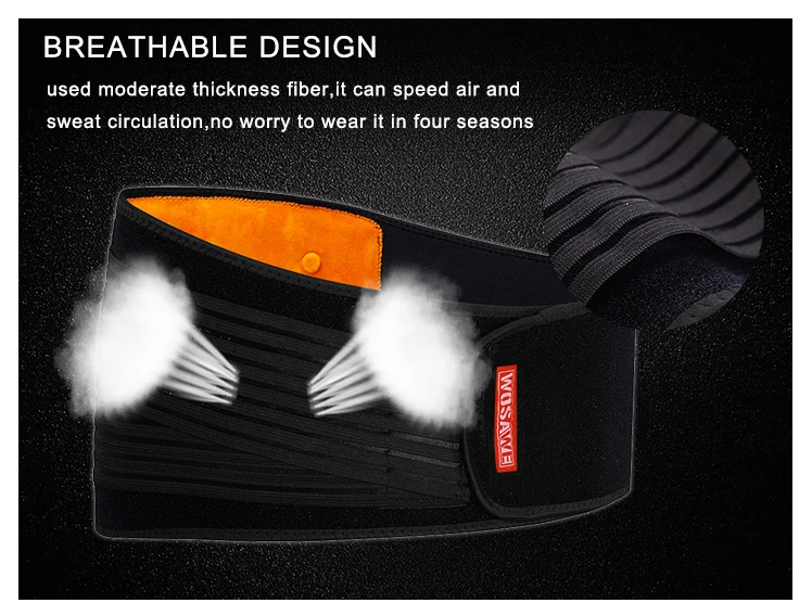 WOSAWE Motorcycle Back Support Double Adjust Waist Support Lumbar Brace Belt Slimming Bodybuilding Gym Fitness Belt