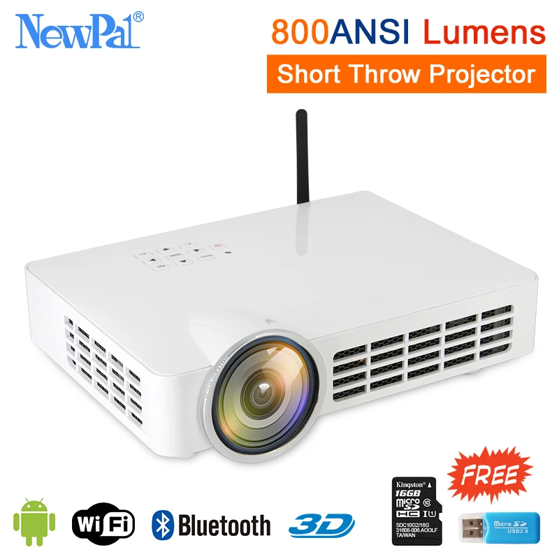 

Smart DLP Projector 4K 3D 1080P Full HD Android Projector Wifi HD Home Theater Short Throw Overhead 5000 lumens Ultra Beamer