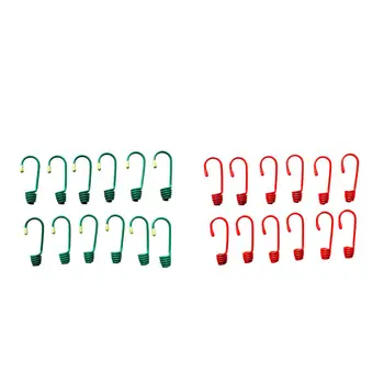 

2019 12Pcs Plastic Coated Iron Wire Hooks for 8mm Elastic Shock Cord Camping Tent Boat Cover Trailer Bungee Rope