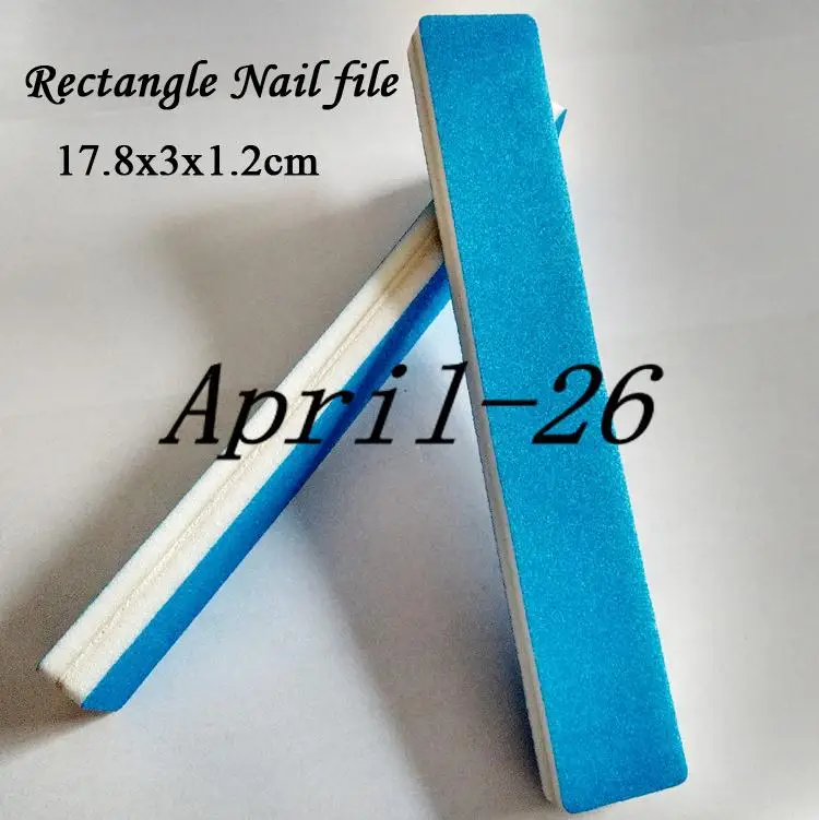 

10 PCS Rectangle shape Double Sided Nail Art Manicure Sanding File Buffer Grits 100/180
