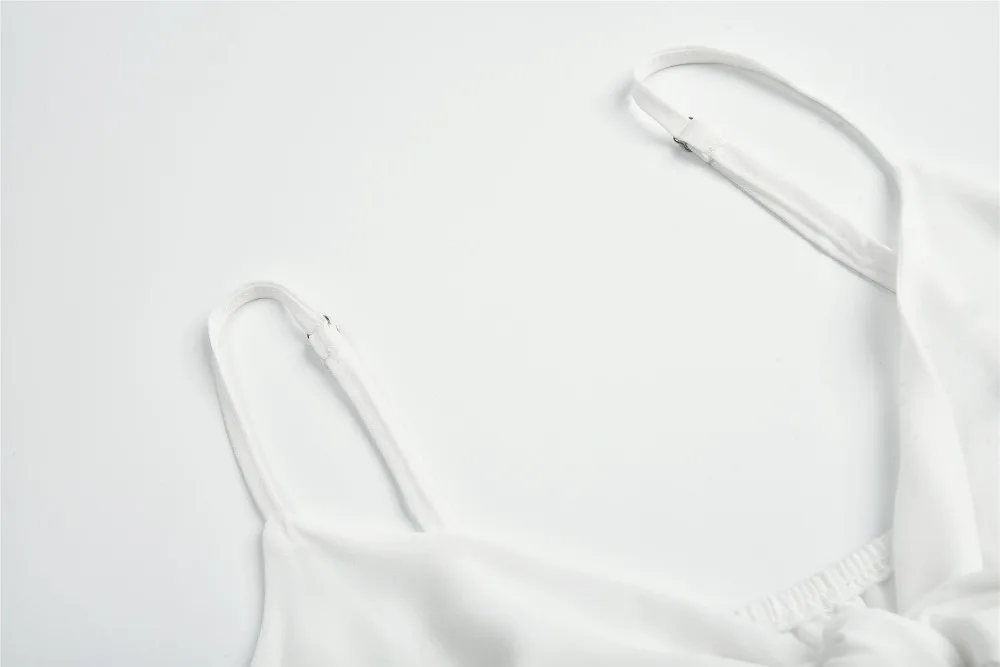 Шифон Слинг плиссированный лук v-образным вырезом шифон однотонные Топы укороченный Топ для женщин