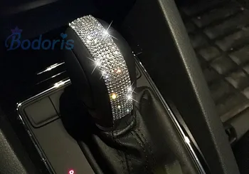 

For Volkswagen VW TIGUAN 2012 2013 2014-2016 2017 2018 Front Gear Hand shift Knob 3D Crystal StickerCar Styling Accessories
