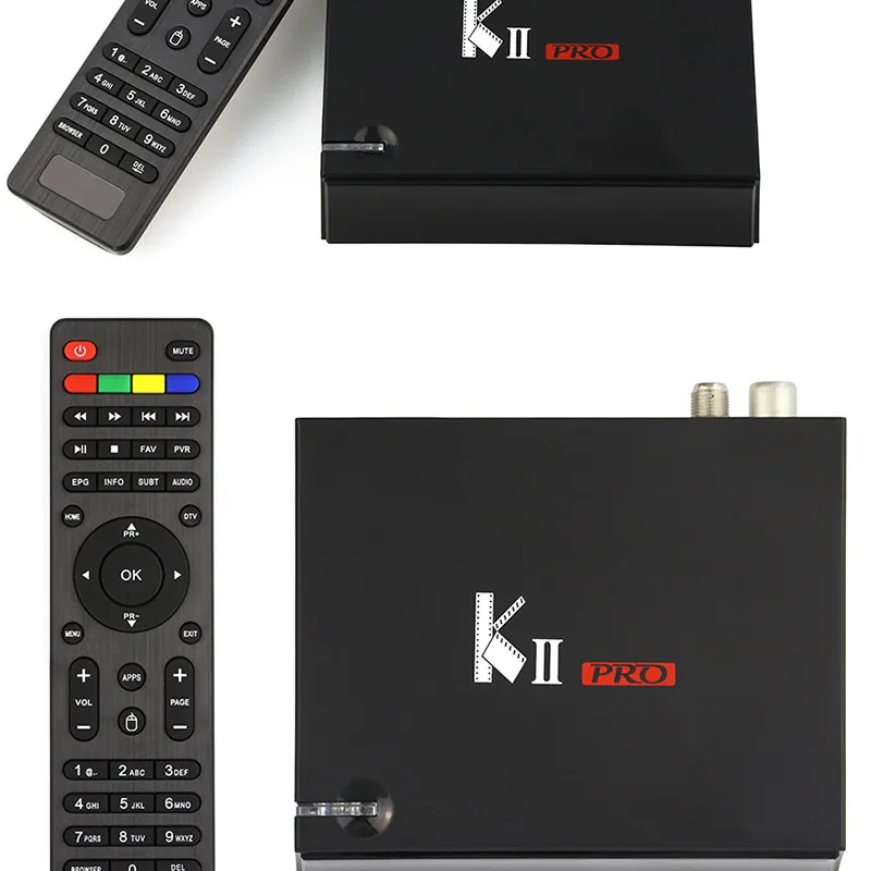 Декодер каналов кабельного телевидения pro Android Tv Box 4 k Android 7.1.2 2 ГБ+ 16 Гб Amlogic S905D DVB-T2 тюнер Wi-Fi Поддержка DVB-T2 S2 HDMI2.0 Смарт meidia плеер