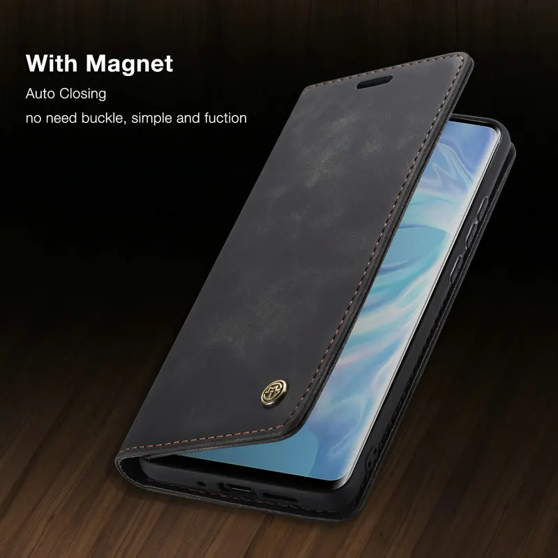 CaseMe Retro Flip Luxury Business Wallet Case