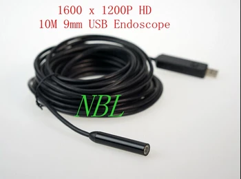 

10M 9mm USB Borescopes 2MP HD Waterproof Wire Endoscope 6*LED Adjust Borescope Camera Record Photo Medical Investigating Tools