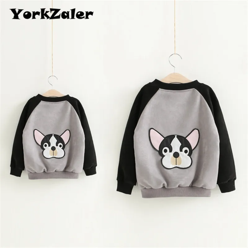 

YorkZaler Mother Kid Jacket Coat Family Matching Clothes Autumn Winter Casual Mother Son Outfits Mom Daughter Outerwear