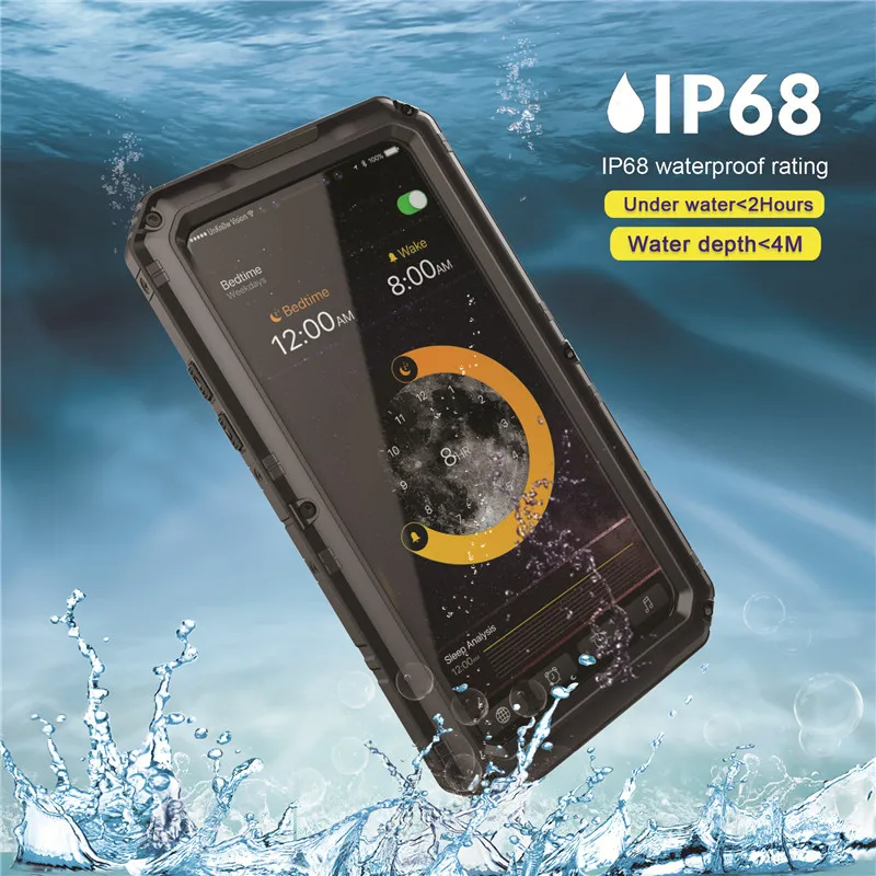  Waterproof Aluminum Case For iPhone X (42)