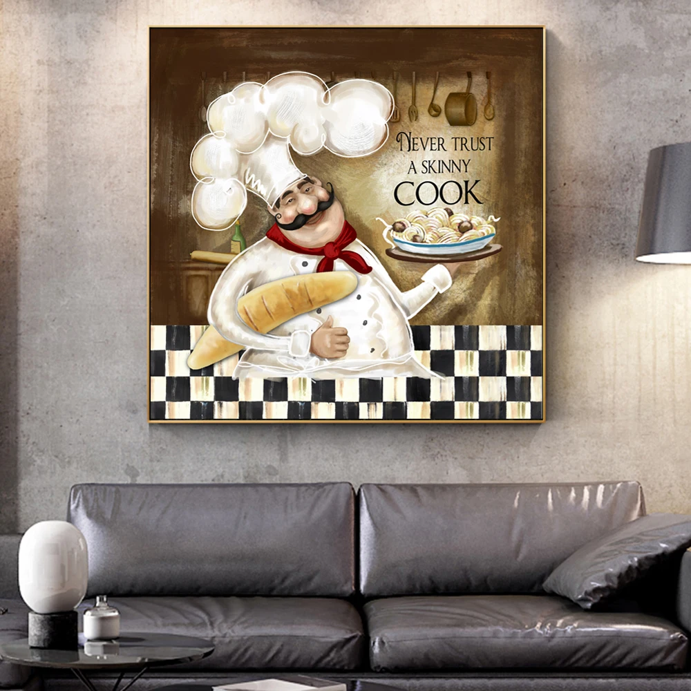 Cook Wall Art Canvas Prints Modern Cooking Paintings On Posters Cuadros
