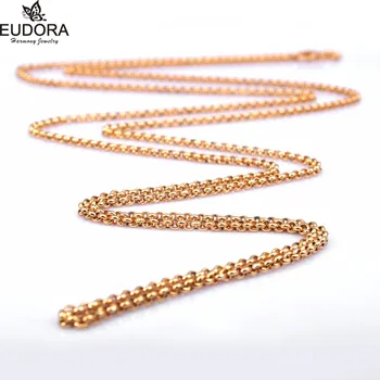 

NL32 New Style Stainless Steel Chain fit Bola de grossesse Pendant 30 inch / 45 inch Gold Necklace Jewelry