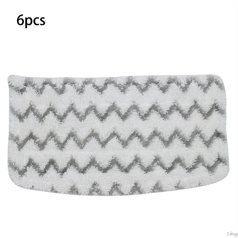 6 Packs Dirt Grip Microfiber Pads Replacement for Shark Steam Mop