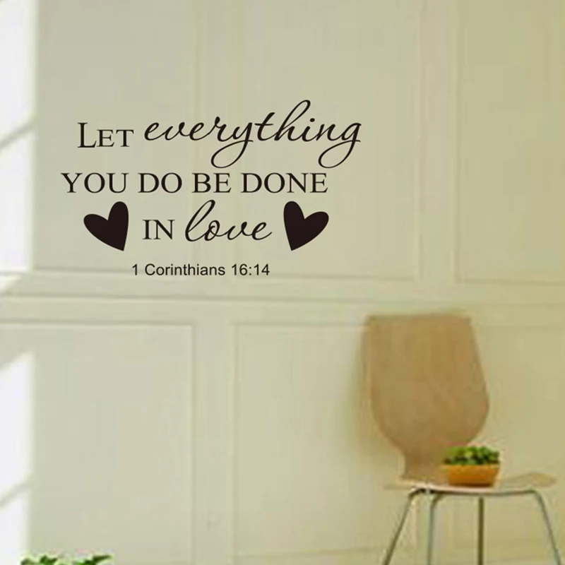 Home Decor Items Bible Verses Religious Quotes Vinyl Art Wall