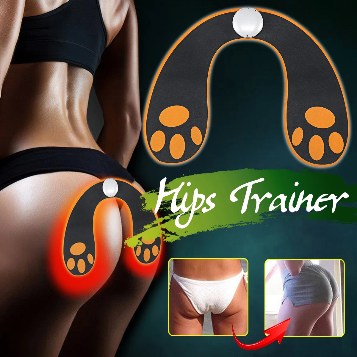 

15 Intensity Levels EMS Trainer For Hips With U Shape Hydro Gel Pad Butt Lifting Buttock Muscle Stimulator Relaxtion Machine