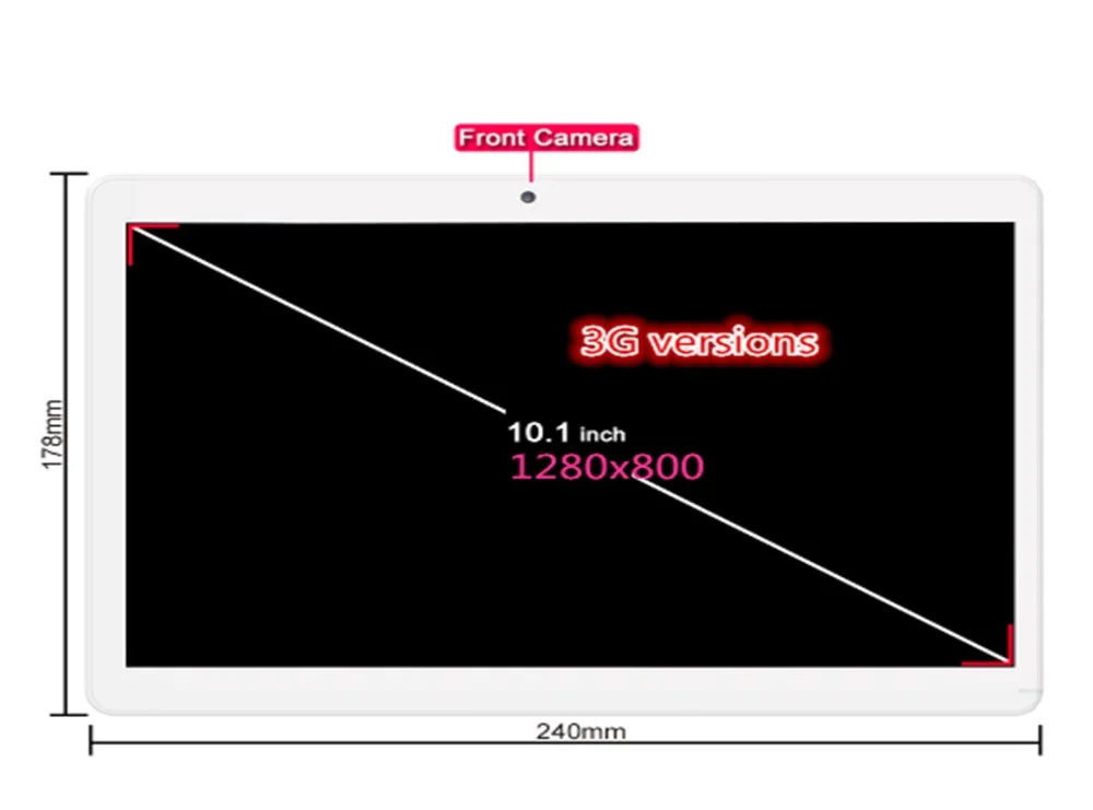 3G tablet pc 10