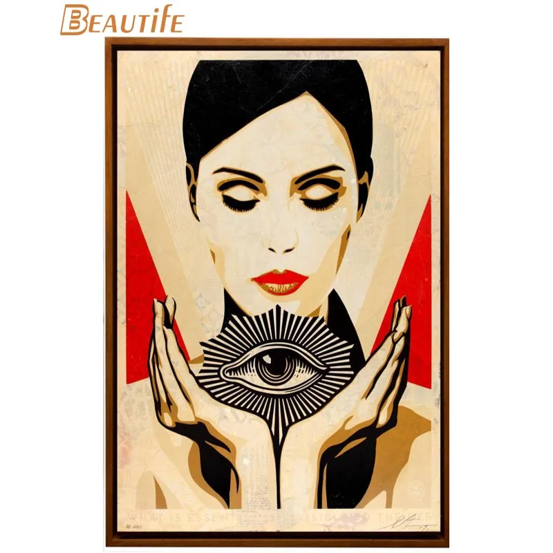 Горячая Распродажа персонализированный постер Shepard Fairey для украшения дома
