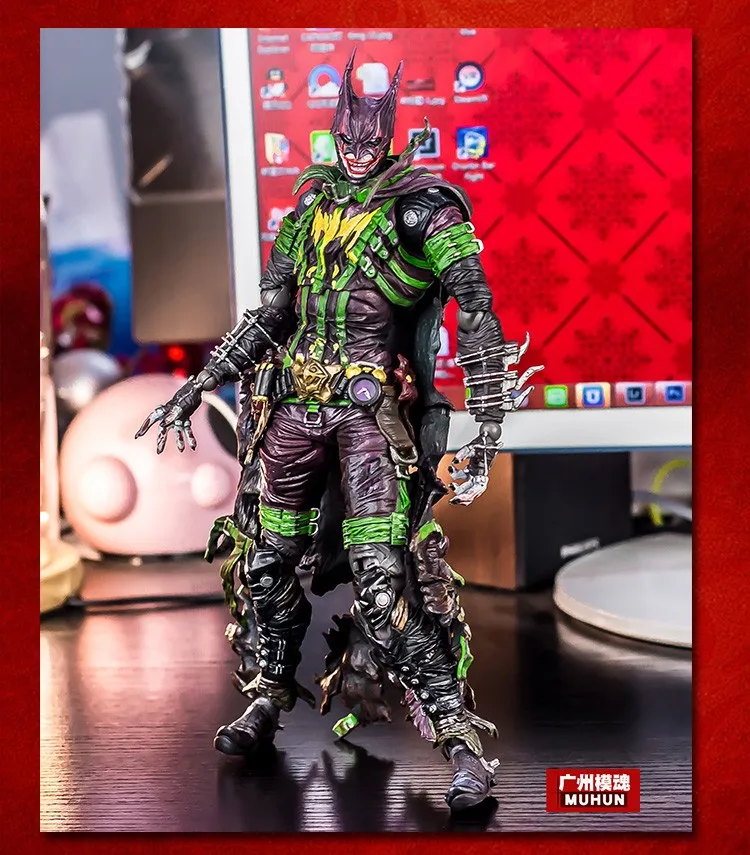 DC Comics Variant Justice League Super Hero Play Arts Kai Rogues Gallery The Joker Batman Action Fi