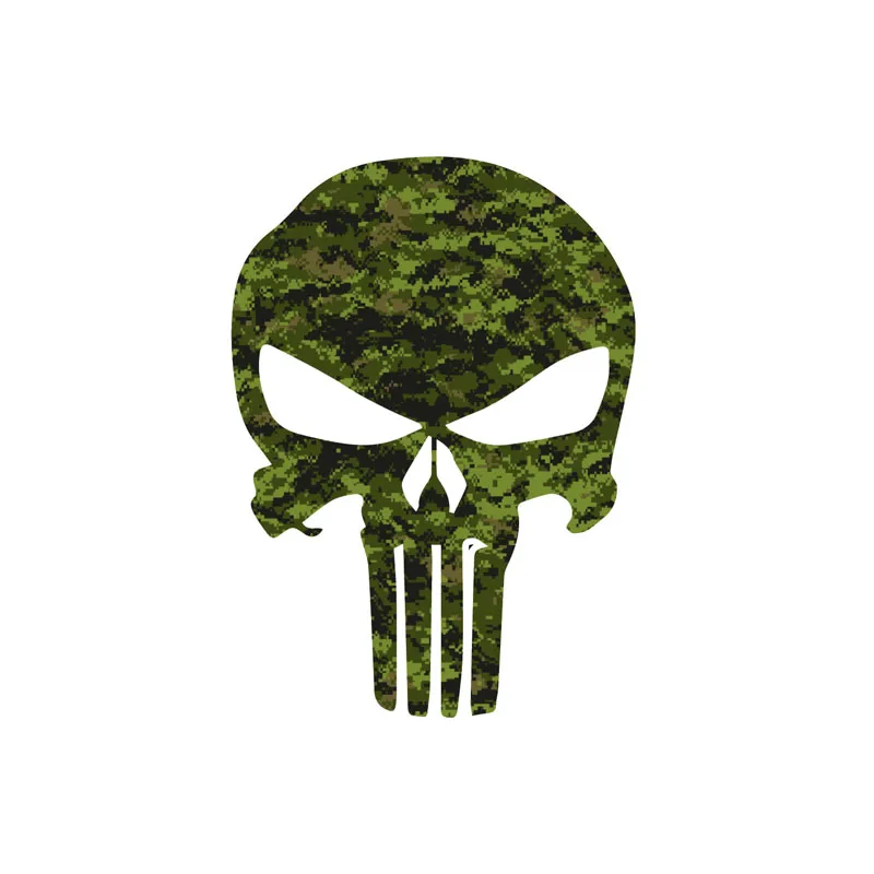 

10.2CM*14.2CM PUNISHER SKULL CAMO PUNISHER Personality Reflective Car Window Decal Car Sticker C1-7604
