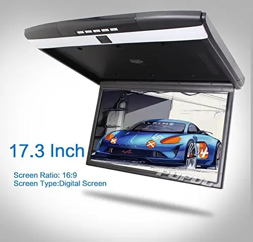 HD 17 ''TFT Мониторы Автомобильный потолочный Дисплей для Автомобили флип Подпушка Мониторы Встроенный fm модулятор накладные плеер usb sd 2 VID