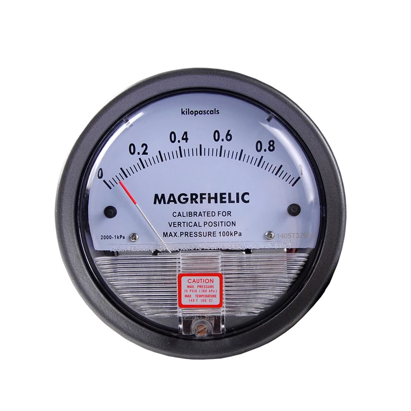 

0-1KPA Micro Differential Pressure Gauge TE2000 High Precision 1/8 "NPT Air Pressure Meter Barometer Best Sale