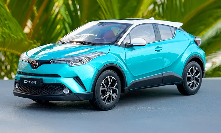 6 цветов 1:18 TOYOTA C-HR модель из цинкового сплава, высококачественная металлическая коллекция и Подарочная модель автомобиля украшения