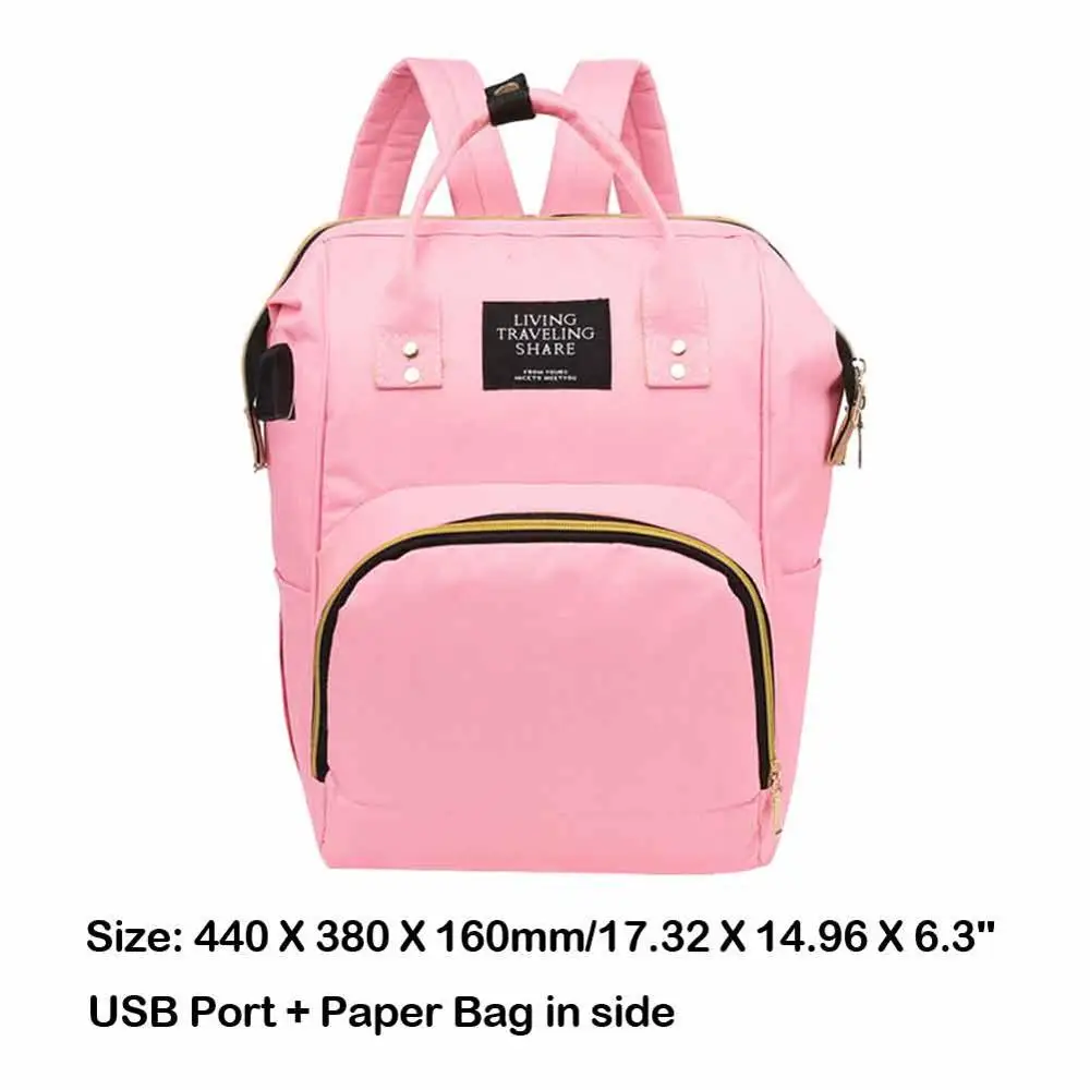 Fashion Mummy Maternity Bag Multifunctional Large Capacity Diaper Bag Backpack Nappy Baby Bag for Baby Care - Цвет: 06