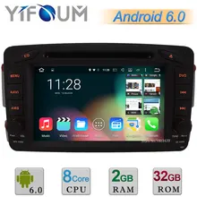Android 6 Octa Core 2GB RAM 32GB ROM Car DVD Player Radio Stereo GPS For Benz Vaneo Viano Vito C-W203 A-W168 CLK-C209 W209 DAB+