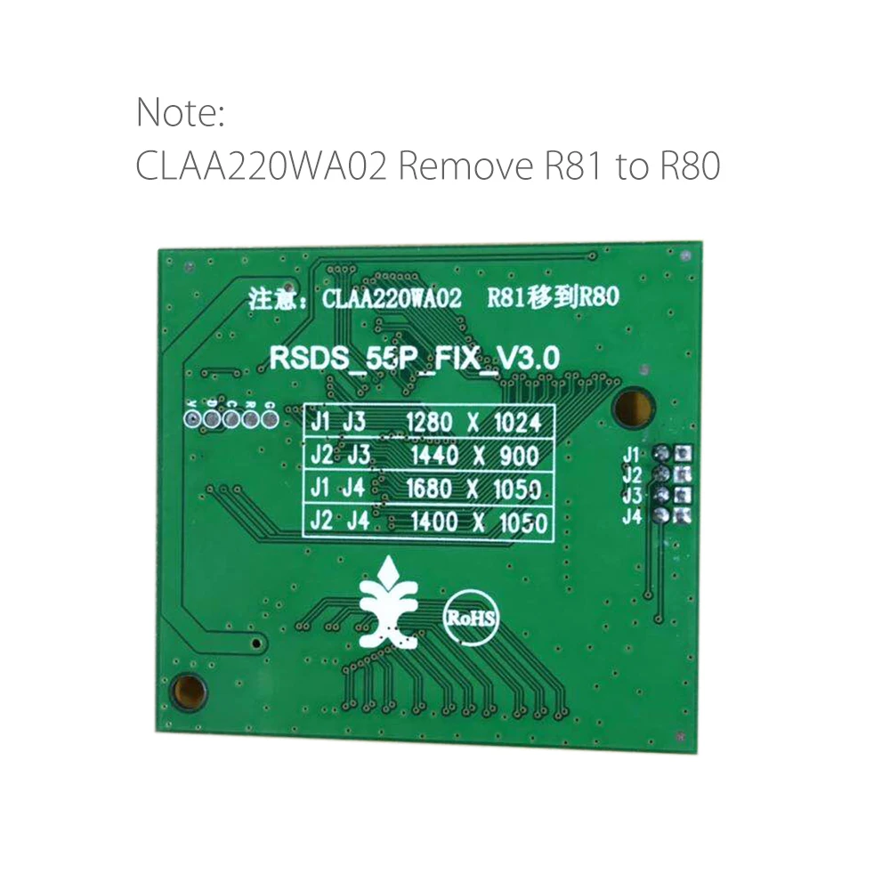 RSDS_S4_V3.0 55P 0,5 FFC LVDS поворот сигнала RSDS адаптер плата преобразования для A220Z5 CLAA220WA02-ZB A190A8