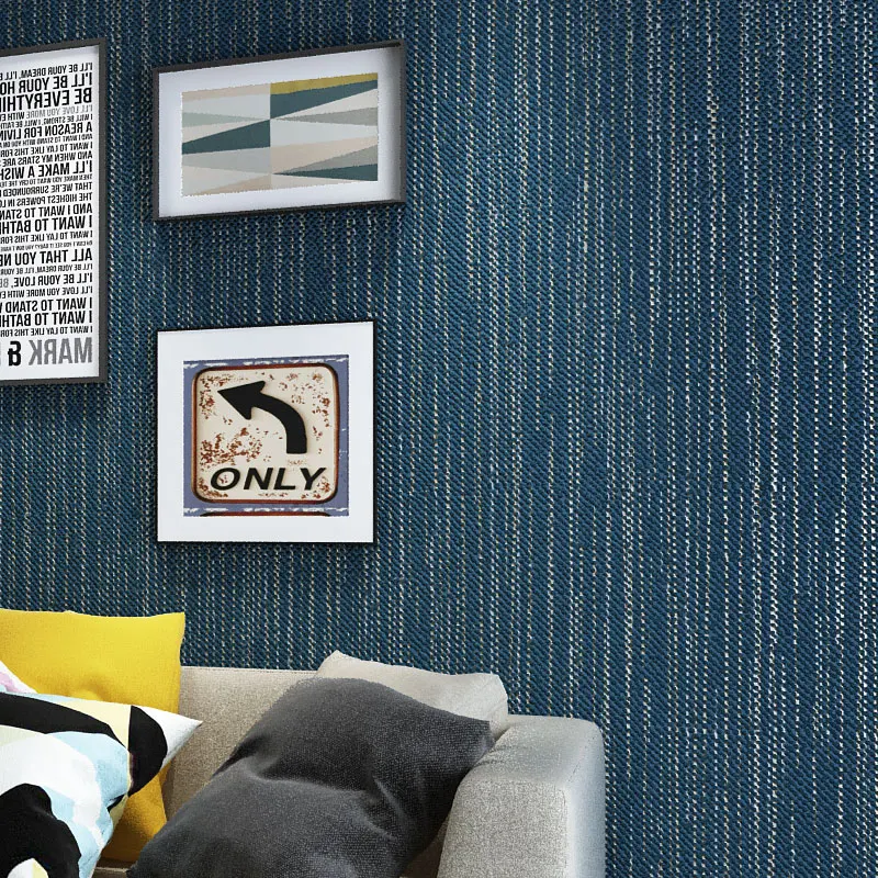 Us 31 35 36 Off Modern Solid Color Dark Blue Grey Wallpaper Roll For Living Room Walls Bedroom Home Improvement Plain Wall Papers Paper Contact In