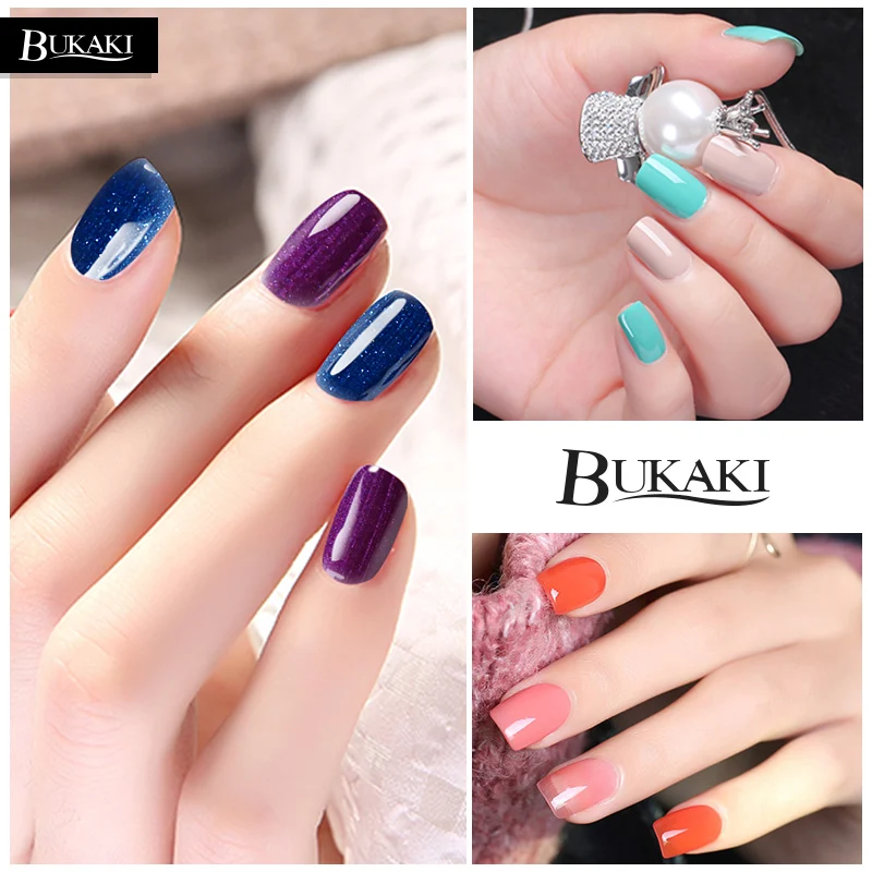 BUKAKI 1 шт лак для ногтей УФ-гель для ногтей Французский обнаженный акриловый лак Гибридный лак для ногтей акриловый гель лак es 29 цветов