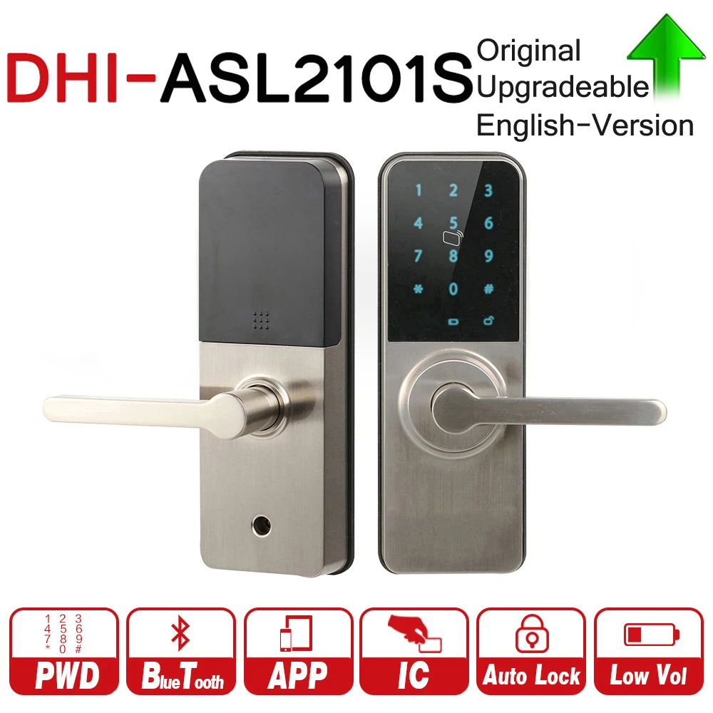 Goede DH ASL2101S Bluetooth Cilinder Smart Lock App Mifare RFID Card Wachtwoord Toegang Auto Elektronische Veilig Deurslot met logo