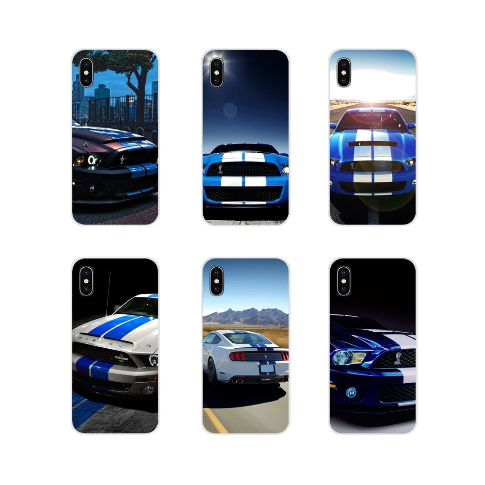 

For Samsung Galaxy S3 S4 S5 Mini S6 S7 Edge S8 S9 S10 Lite Plus Note 4 5 8 9 Accessories Phone Shell Covers ford mustang shelby