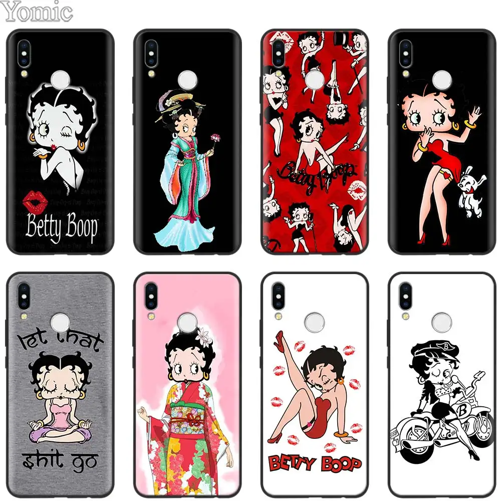 

Betty Boop Geisha Soft Phone Case for Xiaomi Redmi 7 Note 7 5 6 Pro 4X S2 GO Mi Play 8 Lite 9 A2 Lite Case Coque