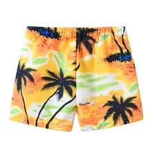 Детская одежда для плавания, штаны детские шорты для мальчиков, плавки для плавания, пляжные плавки с рисунком, черные мужские плавки, детский купальный костюм на рост 90-140 см