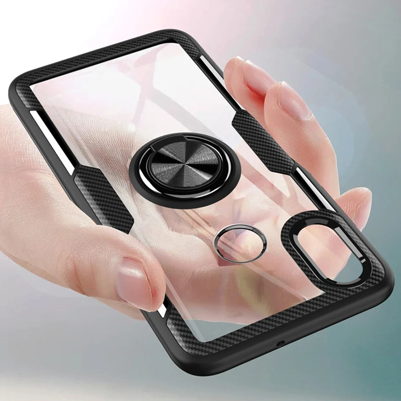 

Luxury Car Holder Ring Case For Xiaomi Mi 8 Lite Case Mi8 8se Phone Back Cover Xiomi Redmi Note 5 Note5 Xiaomi Mi8 8Lite Cover