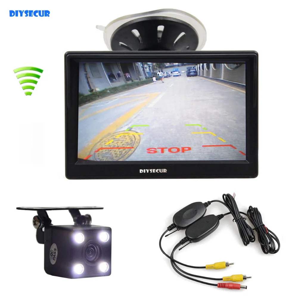 DIYSECUR Wireless Waterproof HD Reverse Backup Car font b Camera b font LED Night Vision 5