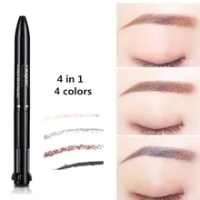 Пресс тип бровей водонепроницаемый черный коричневый карандаш для бровей Косметика натуральный стойкий тату макияж карандаш Серый усилитель