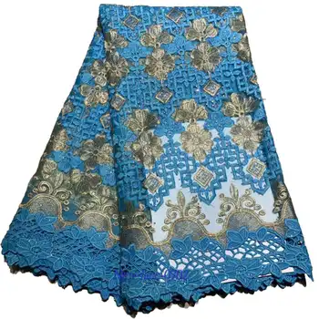 

African Lace Fabric 2019 Embroidered Nigerian Laces Fabric Bridal High Quality French Tulle Lace Fabric For Wedding Party y04