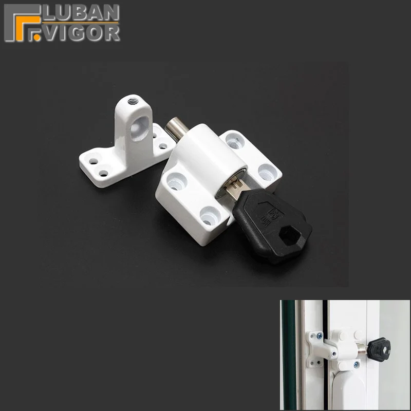 Cerraduras de ventana abatibles, blancas, fáciles instalar, cerraduras de puertas/ventanas correderas, cerradura de seguridad para lock|security lockcasement window locks - AliExpress